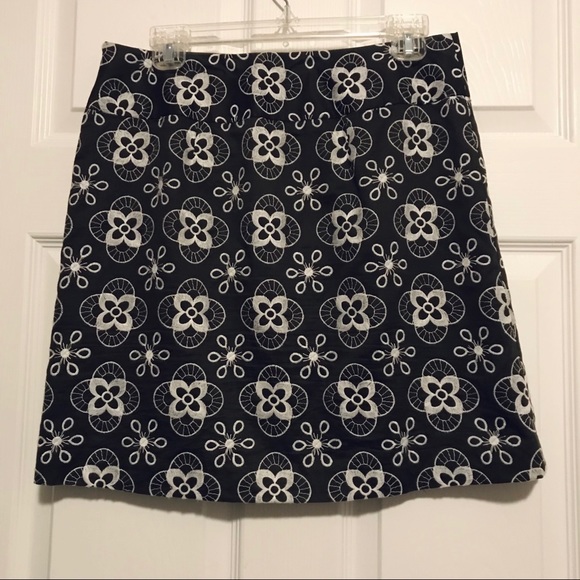 LOFT Embroidered Skirt - Picture 1 of 3